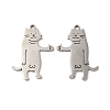 Non-Tarnish 304 Stainless Steel Pendants STAS-H212-31P-1