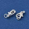 925 Sterling Silver Lobster Claw Clasps with Jump Rings STER-D006-22S-2