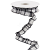 Cloth Plaid Ribbon OCOR-WH20071-001G-1