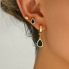 3Pairs 201 Stainless Steel Teardrop & Round Earring Sets NV3821-3