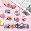 26Pcs 13 Styles Opaque Acrylic Pendants OACR-CJ0002-15-6