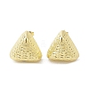 Brass Stud Earrings EJEW-M244-11G-2