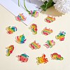 27Pcs 9 Styles Ocean Theme Transparent Resin Pendants RESI-SZ0001-88-5