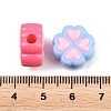 Printed Opaque Acrylic Beads MACR-B838-10-3