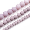 Opaque Glass Beads Strands X-GLAA-T032-P8mm-MD07-4
