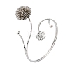 PincushionAlloy Arm Cuff Bangles for Girl Women LS-AJEW-A063-01B-G-4