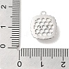 Brass Micro Pave Clear Cubic Zirconia Charms KK-Z073-26P-3