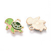 Marine Animals Alloy Enamel Pendants X-ENAM-T022-34E-2