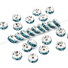 Brass Grade A Rhinestone Spacer Beads RSB038NF-13-1