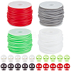 32Pcs 4 Colors Plastic Spring Cord Locks KY-BC0001-46B-1