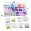 DIY Glass Beads & Alloy Pendant Bracelets Jewelry Making Kits DIY-FS0006-25-6