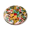 Transparent Christmas Themed Cellulose Acetate(Resin) Pendants OACR-L018-03E-2