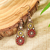 Bohemian Alloy Enamel Dangle Earrings FS-WG2DAA9-06-1