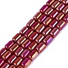 Electroplate Opaque Glass Beads Strands EGLA-Q132-03A-C02-1
