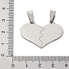 201 Stainless Steel Pendants STAS-Q342-51P-3