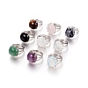 Adjustable Natural & Synthetic Gemstone Finger Rings RJEW-O033-F-1-1