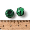 Synthetic Malachite Gemstone European Beads G-N342-03B-3