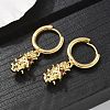 Brass Cubic Zirconia Hoop Earrings EJEW-Q015-01G-6