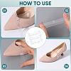 CRASPIRE 12 Pairs 3 Style Transparent TPU Anti-Loose Shoelace for High-heeled Shoes FIND-CP0001-96-6