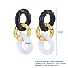 Imitation Gemstone Style Acrylic Dangle Earrings EJEW-JE03941-03-2