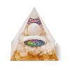 Orgonite Pyramid Resin Energy Generators DJEW-D013-01G-1