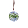 Flower Faceted K9 Glass Suncatchers PW-WG401CC-01-4