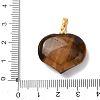 Natural Tiger Eye Pendants G-B188-02G-07-3