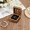 Hollow Wood Medal Storage Magnetic Boxes CON-WH0088-93C-01-5