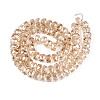 Electroplate Glass Beads Strands EGLA-T021-20K-2