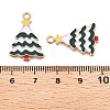Christmas Theme Alloy Enamel Pendants X-ENAM-T020-10I-3