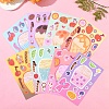 8Pcs PVC Self-Adhesive Stickers STIC-YW0001-06-5