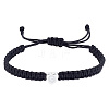1Pc Adjustable Nylon Cord Braided Bracelets for Women Men BJEW-LP0001-34G-P-1