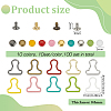 Alloy Soldier Clasp & Garment Rivets  DIY-FG0005-94-2
