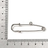 304 Stainless Steel Safety Pins Brooch Findings STAS-K252-05A-P-01-3