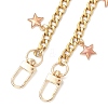2Pcs 2 Styles Alloy Enamel Star Flower Charm 304 Stainless Steel Bag Decorative Chains FIND-JF00173-5