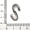 Unicraftale 5Pcs Tibetan Style 304 Stainless Steel S-Hook Clasps STAS-UN0040-71-3