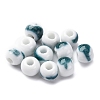 Bright Glazed Porcelain Beads PORC-D300-A-M-3