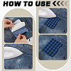 32Pcs 4 Colors Polyester Iron on Cloth Patches DIY-MA0007-29-4