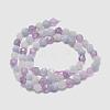 Natural Aquamarine & Rose Quartz & Amethyst Beads Strands G-K303-B07-10mm-2