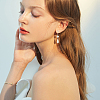 80Pcs 2 Colors 304 Stainless Steel Leverback Earring Findings STAS-SC0010-55-4