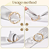 7Pcs 7 Styles Zinc Alloy Scarf Ring Clip AJEW-ME0002-11-3