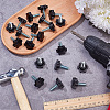 PP Plastic & Brass Plum Blossom Handle Nut DIY-SP0007-11C-4