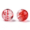Transparent Crackle Acrylic Beads CACR-N004-01F-3