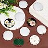 DIY Sublimation Blank Flat Round Brooch Pin Making Kit DIY-WH0430-387B-4