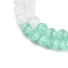 Macaron Color Natural Selenite Beads Strands G-A243-A01-4