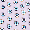 ARRICRAFT 32Pcs 2 Colors Opaque Resin Evil Eye Pendants RESI-AR0001-21-4