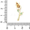Brass Micro Pave Cubic Zirconia Pendants KK-D357-38G-01-3