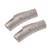 304 Stainless Steel Bayonet Clasps LS-STAS-C041-01-2