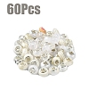 60Pcs Resin European Beads RPDL-YW0001-14E-1