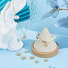 8Pcs 2 Styles Brass Micro Pave Cubic Zirconia Pendants KK-HS0015-18-5